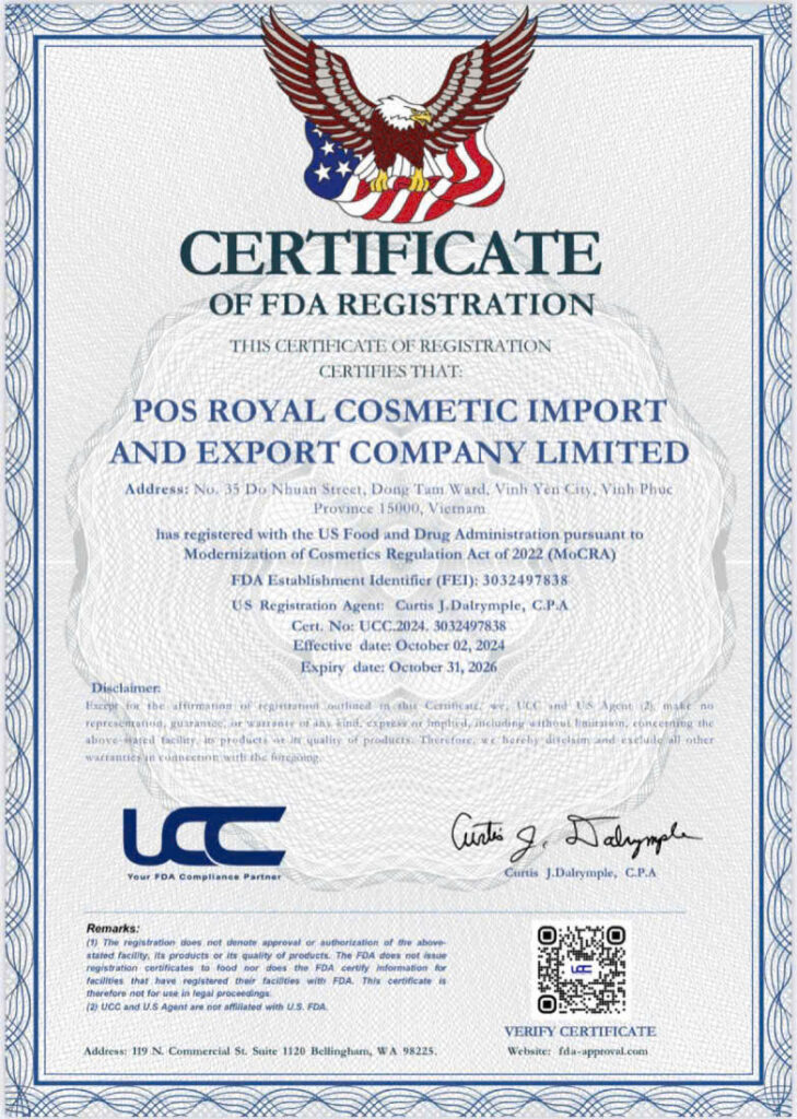 Dầu gội Choi - Đạt tiêu chuấn chứng nhận FDA